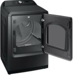 7.4 cu. ft. Capacity Gas Dryer with Sensor Dry in Brushed Black