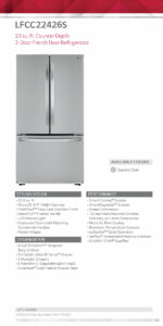 23 cu. ft. French Door Counter-Depth Refrigerator
