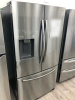 27 cu. ft. Large Capacity 3-Door French Door Refrigerator with External Water & Ice Dispenser in Stainless Steel