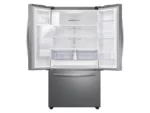 27 cu. ft. Large Capacity 3-Door French Door Refrigerator with External Water & Ice Dispenser in Stainless Steel