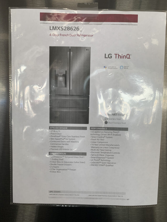 28 cu.ft. Smart wi-fi Enabled French Door Refrigerator