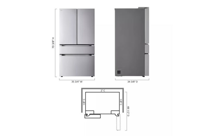 36-inch Wide French Door Refrigerator – 30 cu. ft. – LF30S8210S