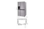 36-inch Wide Side-by-Side Refrigerator – 27 cu. ft. – LHSXS2706S